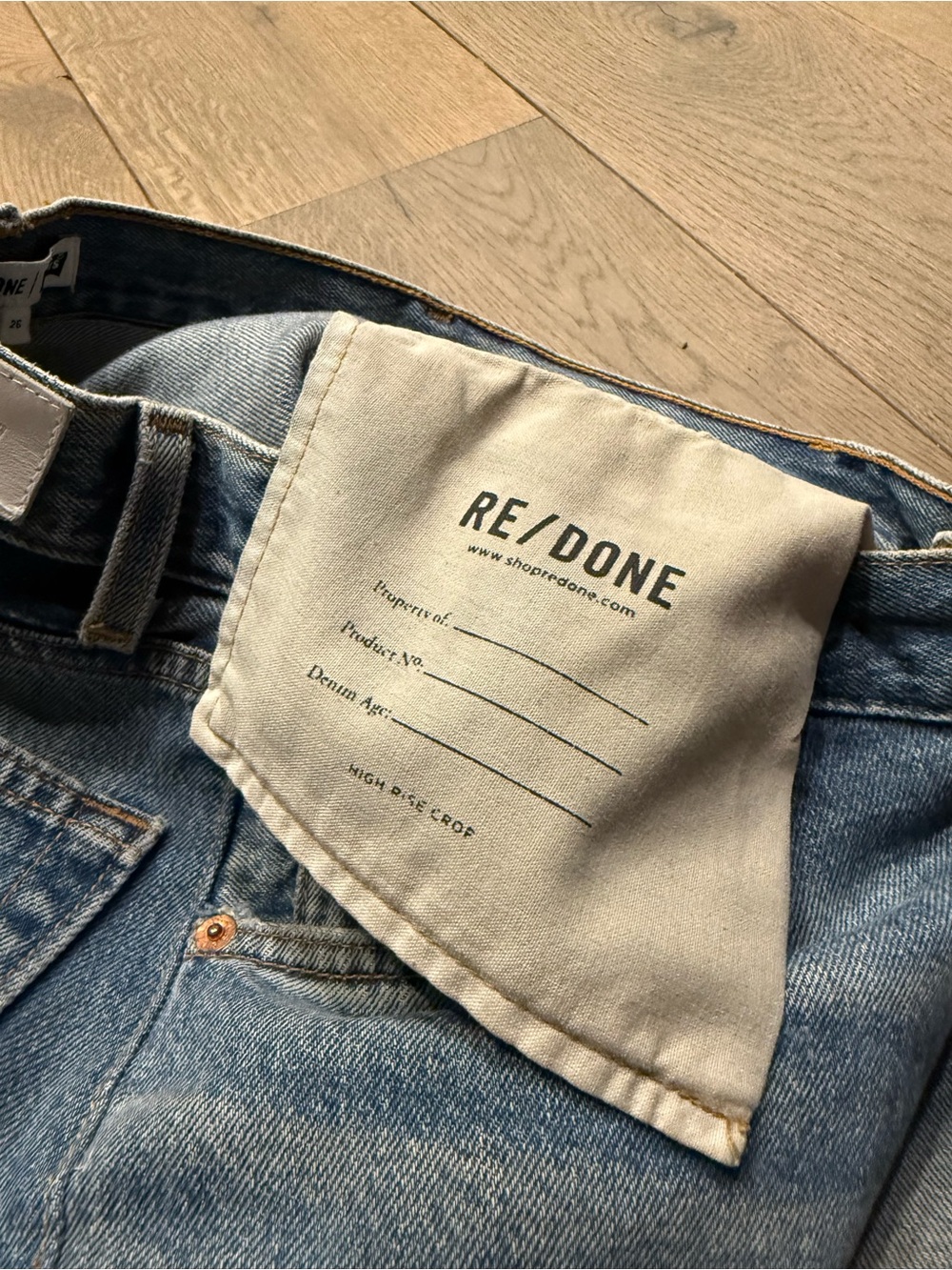 Re/Done x Levi’s High Rise Crop - Picture 6 of 9